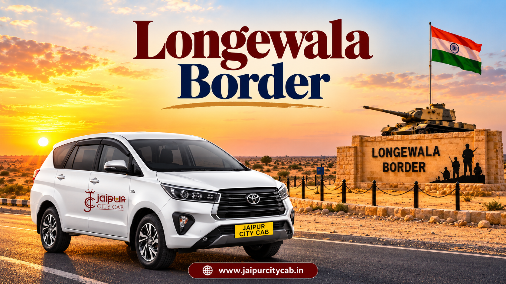 Jaisalmer Desert & Longewala Tanot Mata Tour by Cab
